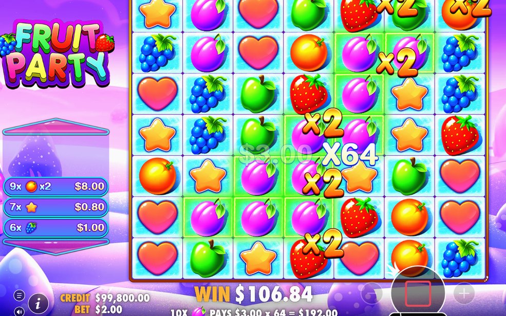 Free Spins: 10 spins on the candy-land background