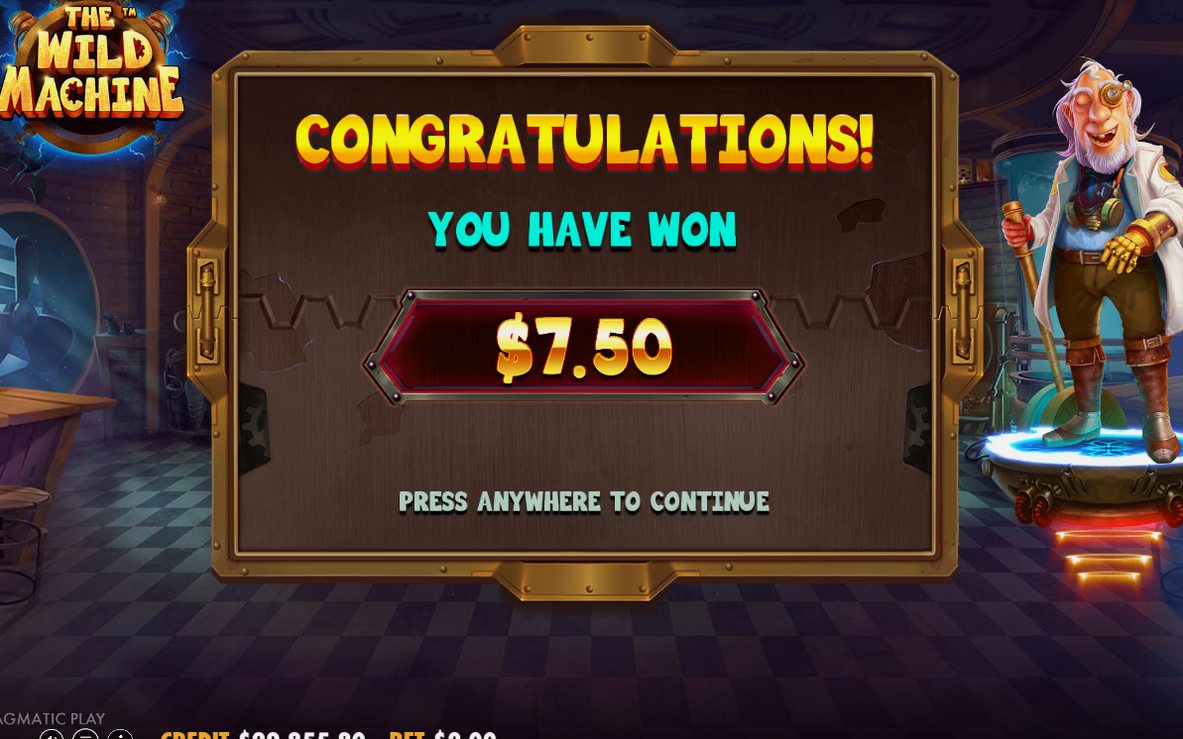 Free Spins with sticky WILD symbols on the grid